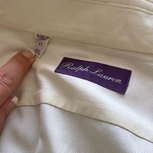 Ralph Lauren Ivory Shirt with Purple Label